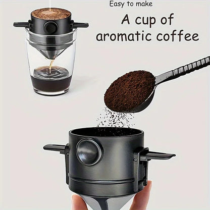 Reusable Pour Over Coffee Dripper – Portable Filter for Fresh Coffee Anywhere