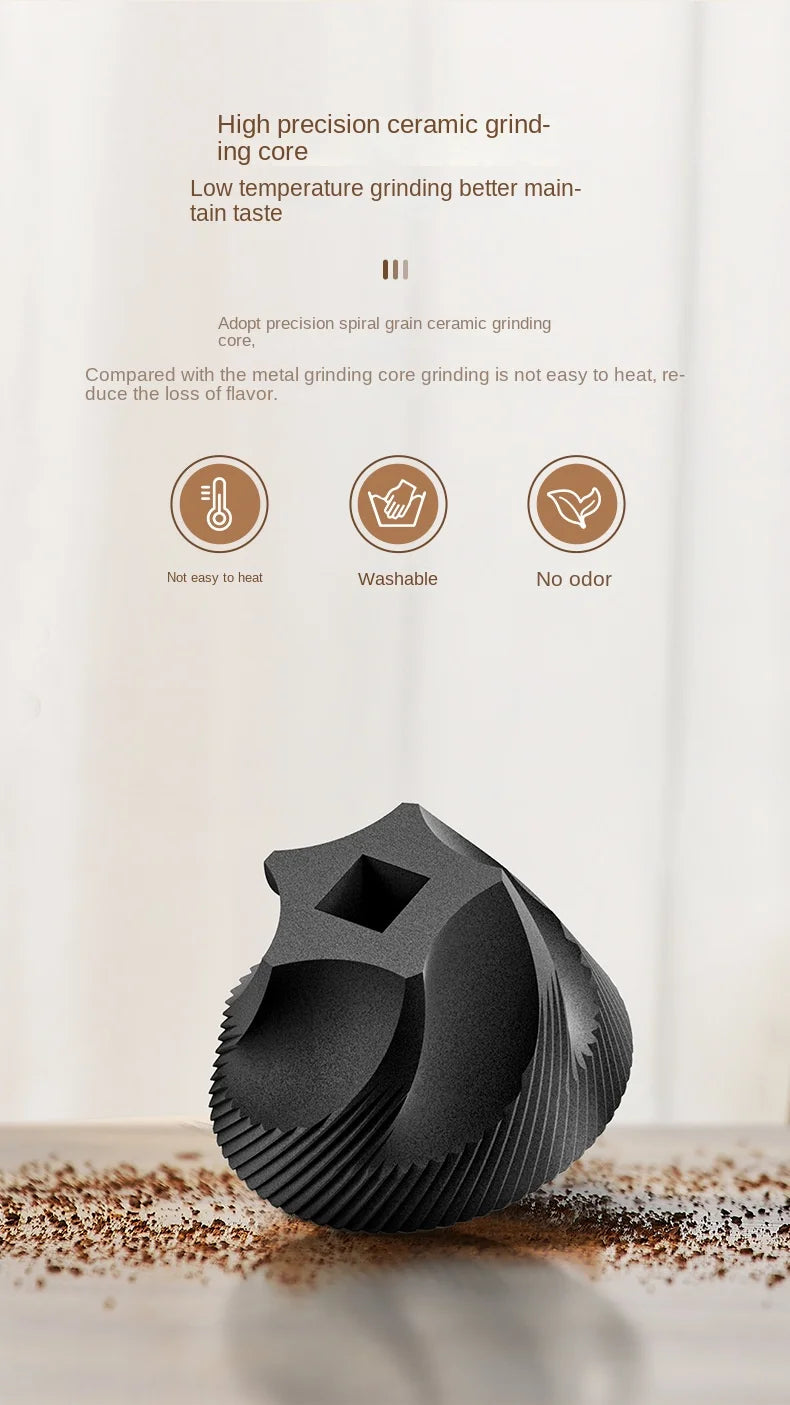 Portable Electric Coffee Grinder – USB Rechargeable Adjustable Burr Grinder for Travel, Camping & Home Brewing