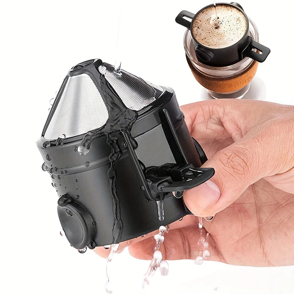 Reusable Pour Over Coffee Dripper – Portable Filter for Fresh Coffee Anywhere