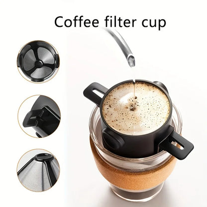 Reusable Pour Over Coffee Dripper – Portable Filter for Fresh Coffee Anywhere